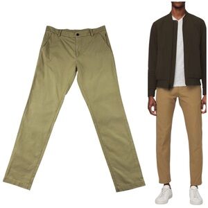 Lululemon ABC Commission Pants Size 34x32 Khaki Classic Fit Performance Chino